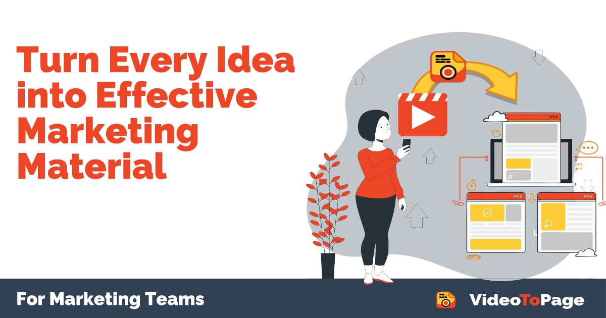Illustration for Turn Every Idea into Effective Marketing Material