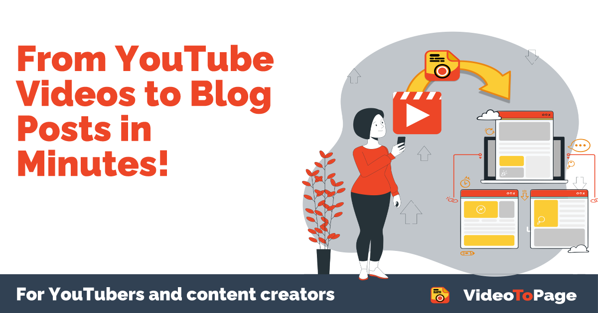 Illustration for From YouTube Videos to Blog Posts in Minutes!
