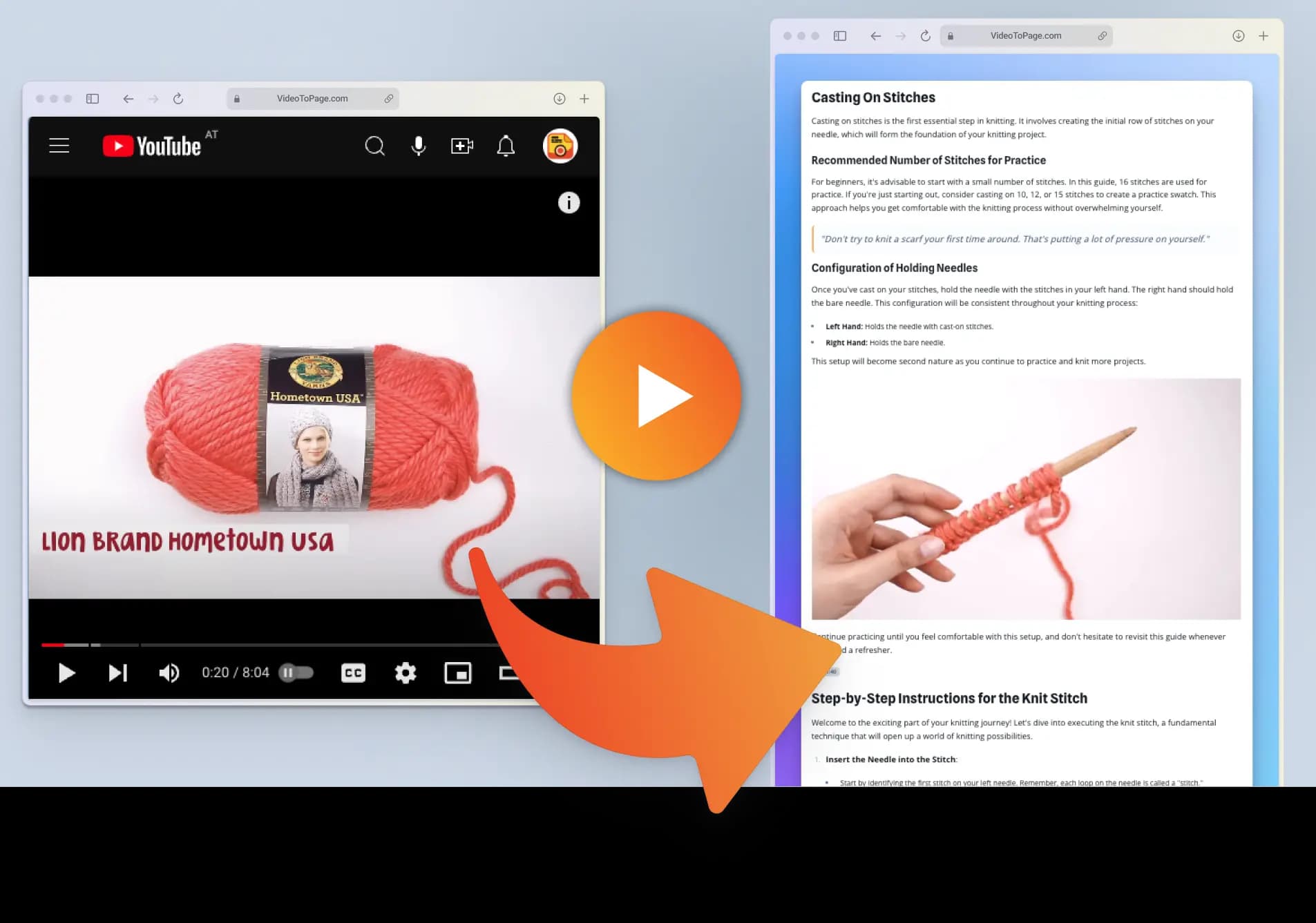 VideoToPage Demo Video